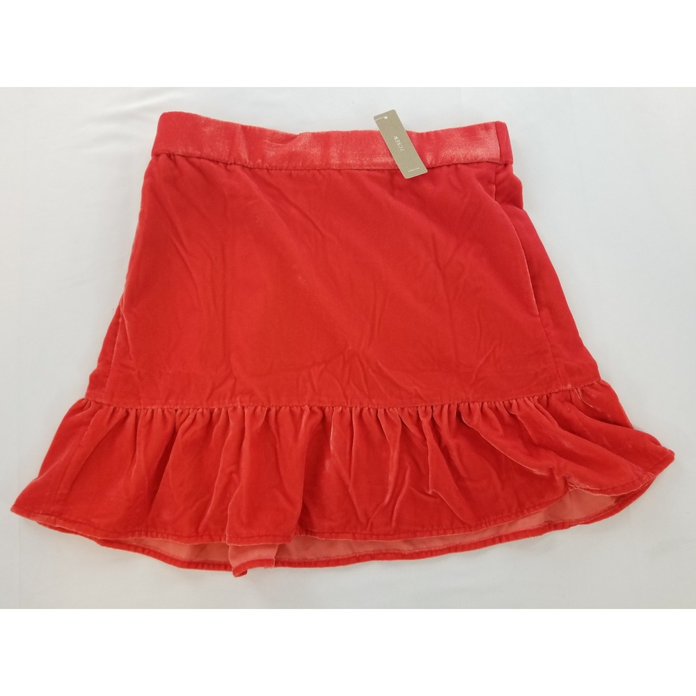 J.Crew women skirt PR5879 red orange S MSRP $79.50